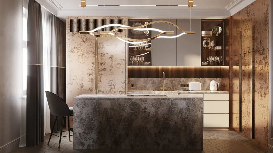 俄罗斯莫斯科 192·4㎡私人豪宅设计丨Julia Design-19