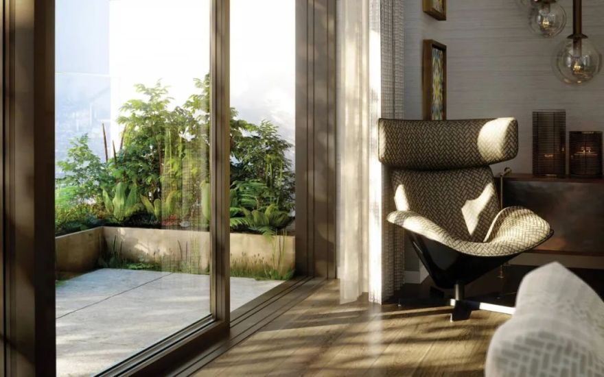 伦敦顶级花园豪宅 Wardian | 几何大胆线条与翠绿自然的完美融合-57