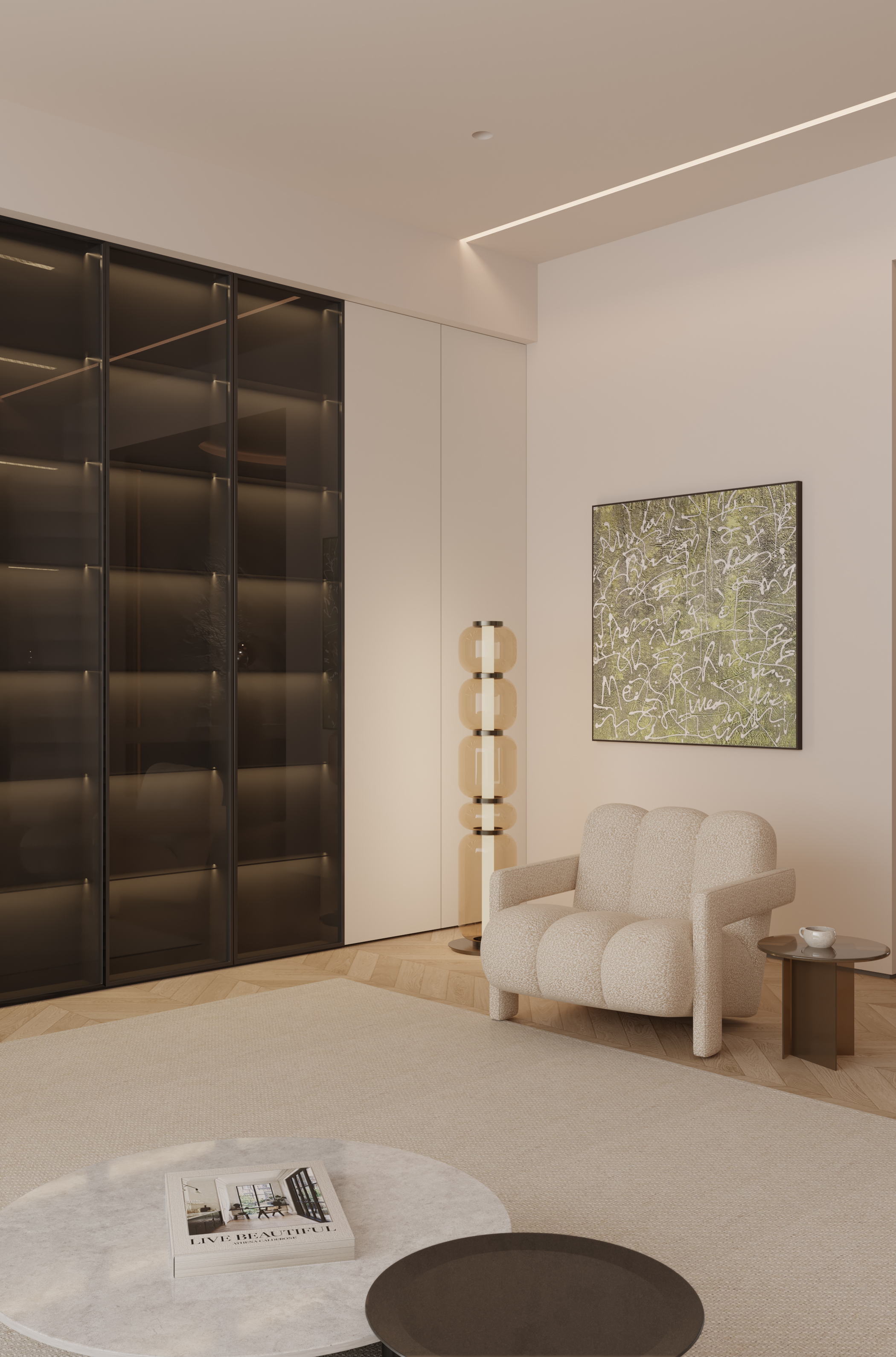 现代奶油风大平层-2