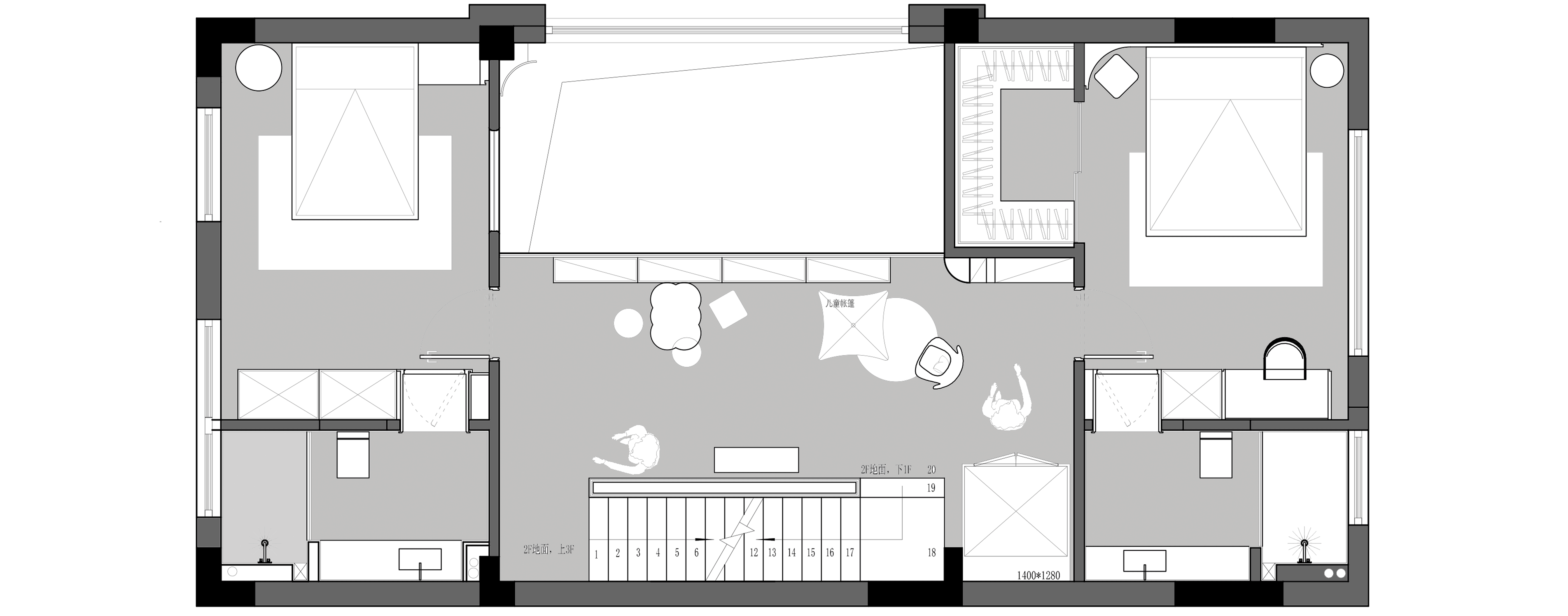 無一内建筑设计——构成 500m2-61