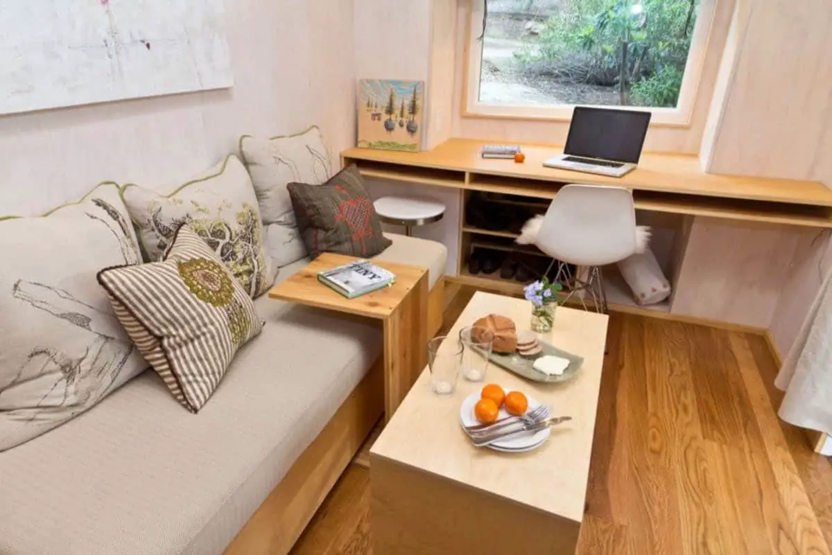 加州 Ojai 迷你木屋,13m²的自给自足舒适空间-15