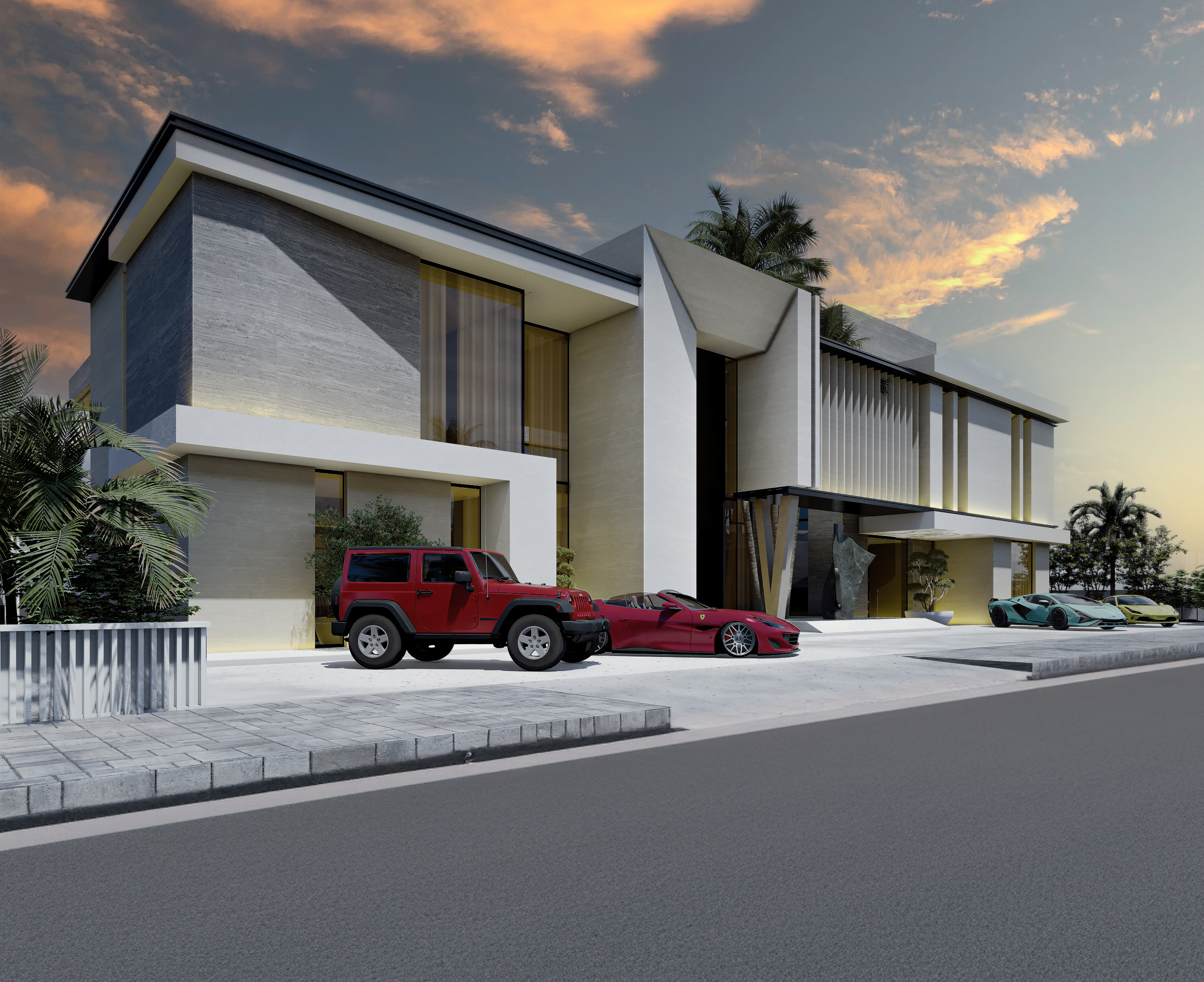 VP 别墅建筑及景观概念设计丨阿联酋迪拜丨Eleven Plus 装饰设计-8