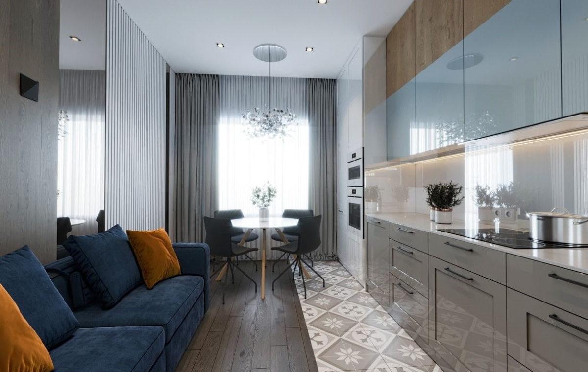 12平米厨房客厅一体化设计-53