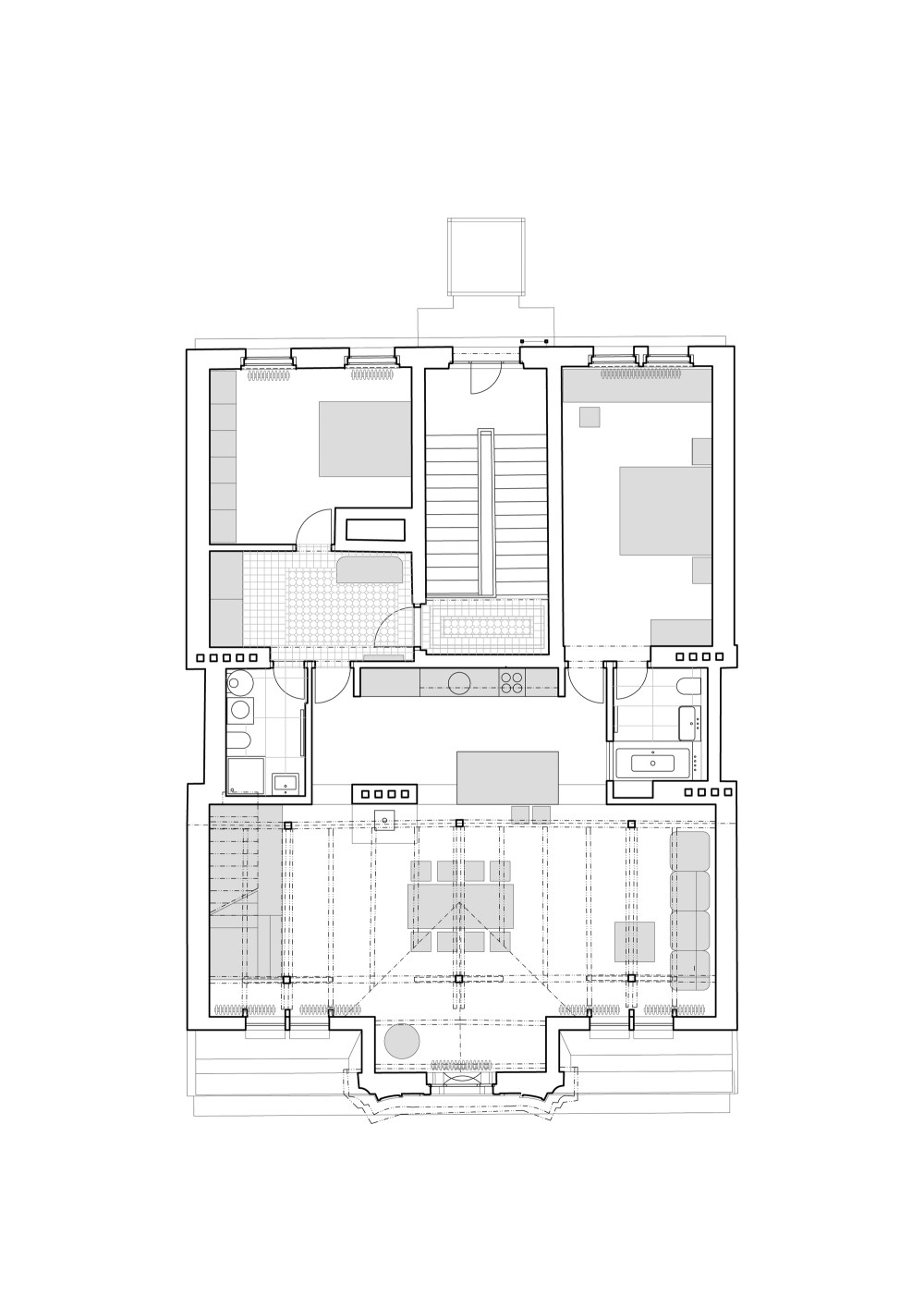 复古与现代交融的捷克公寓设计-35