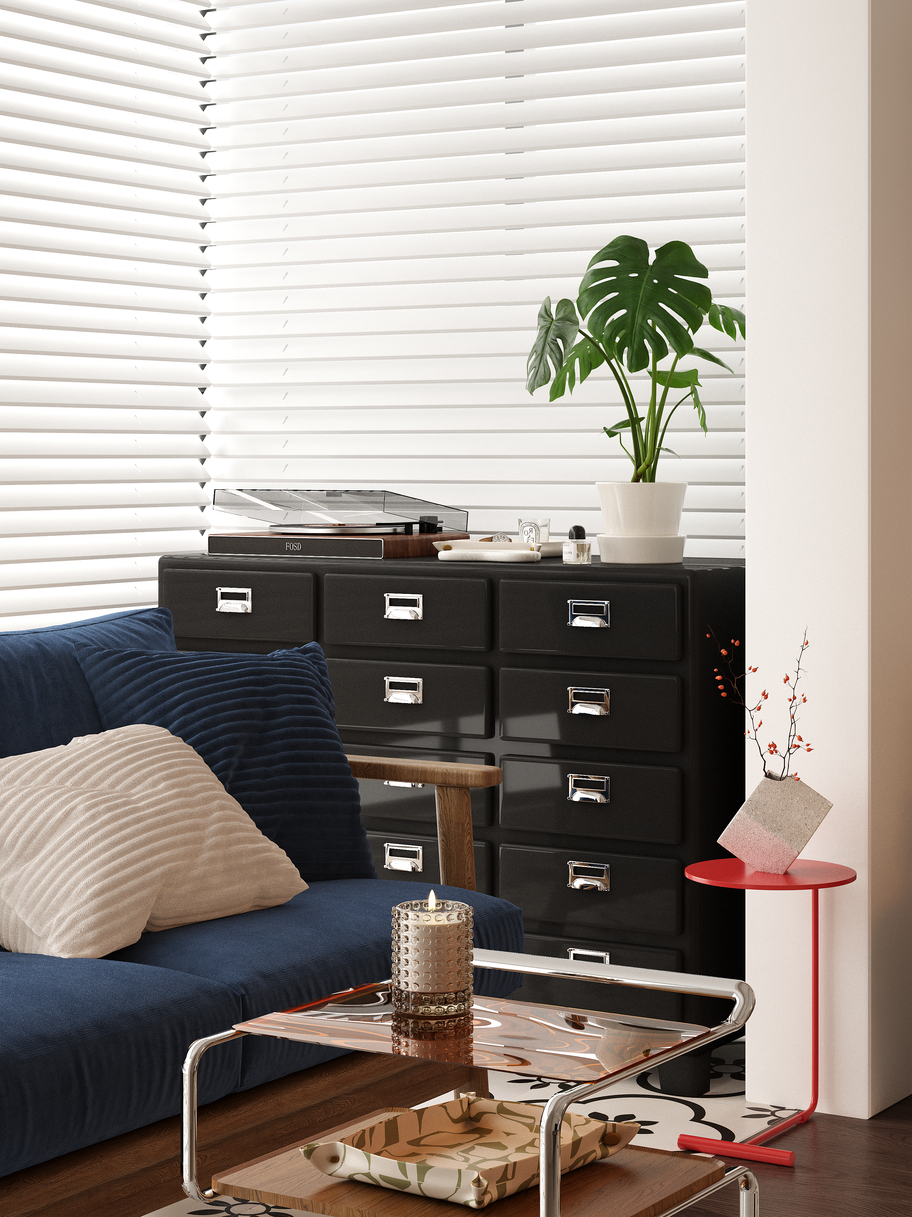 黑白棕搭配室内设计-12