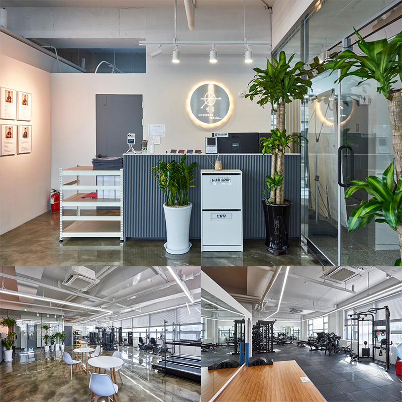 简约白调，70 平私人健身中心的精致设计-1