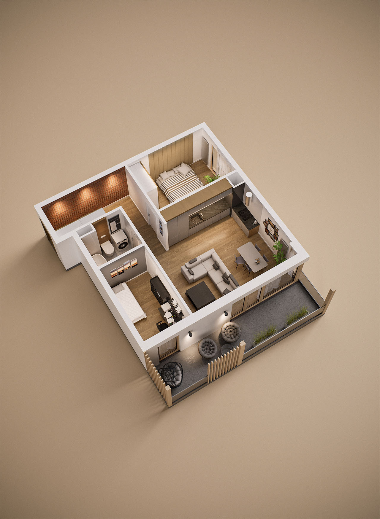 Katowice公寓3D效果图项目丨波兰卡托维兹丨Adam Klimas-11