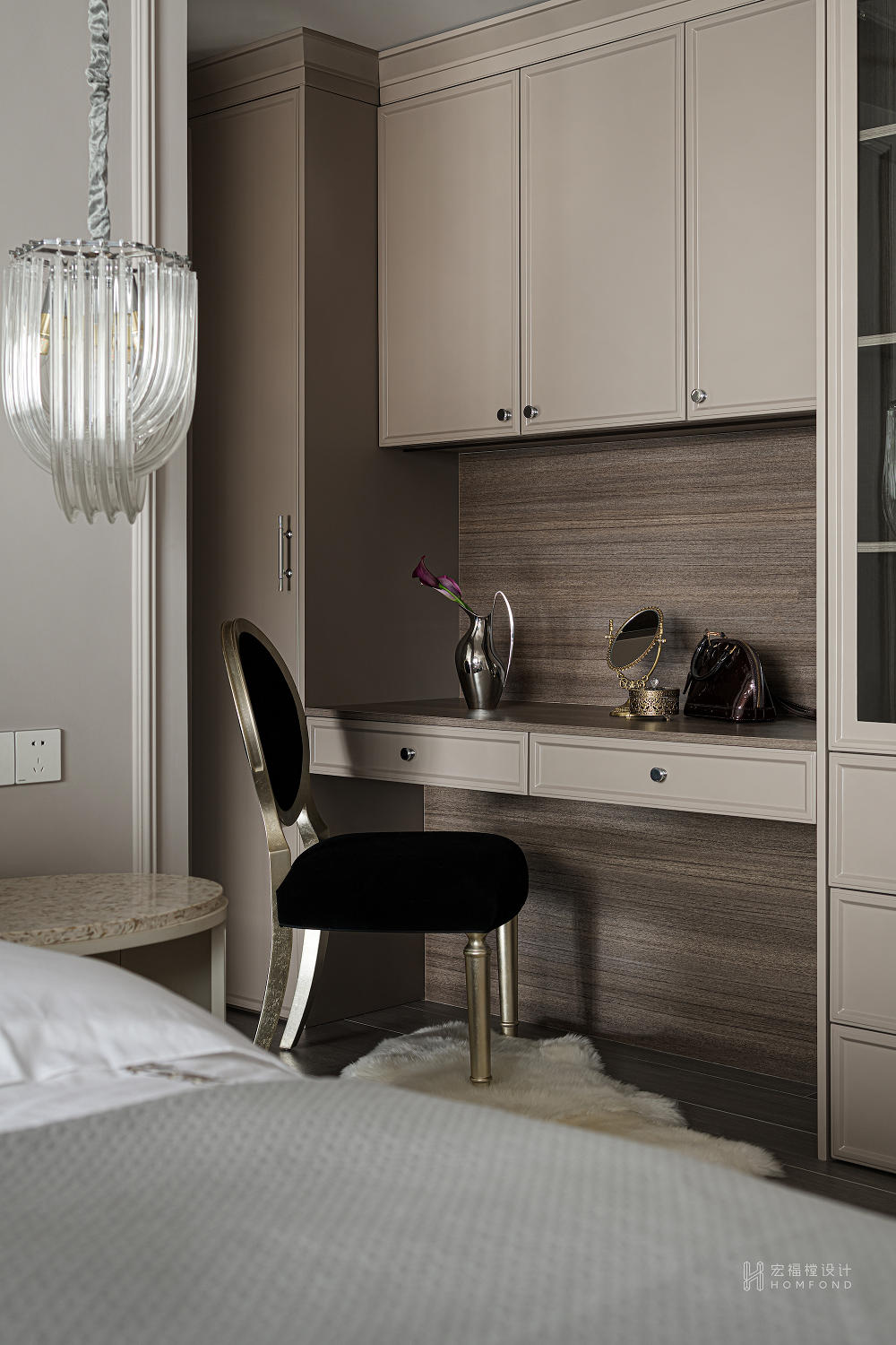 法式轻奢风格四室两厅设计丨中国成都丨成都宏福樘设计-70