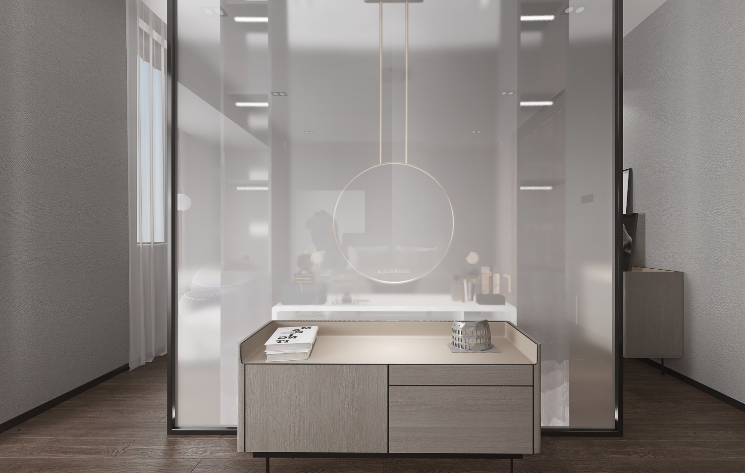 黑白灰极简摩登主义别墅住宅-21