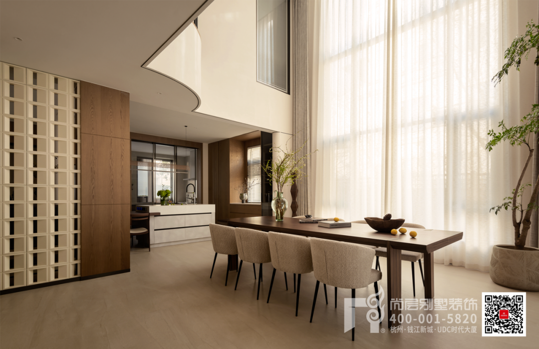 500㎡富春壹号院·木影流光·自然叙事的现代“剪影”别墅丨杭州尚层装饰-28