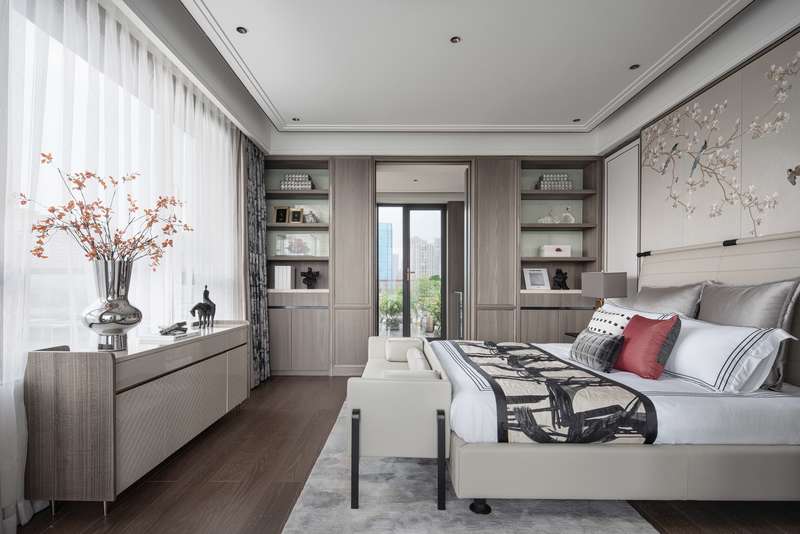 《湘江悦歌》现代东方风情空间设计-13