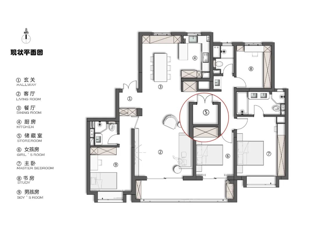 180m²意式极简家居设计-12