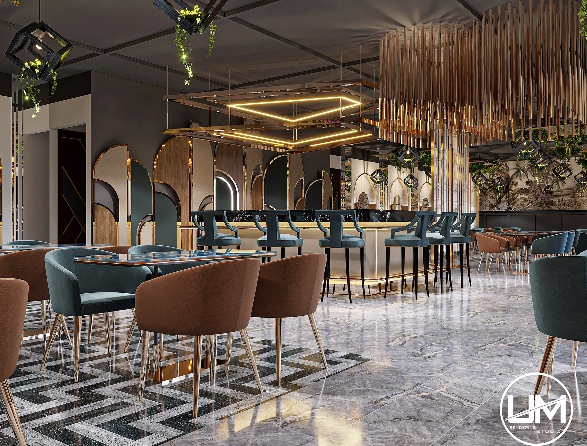 Luxurious Restaurant Interior,Lahore-8