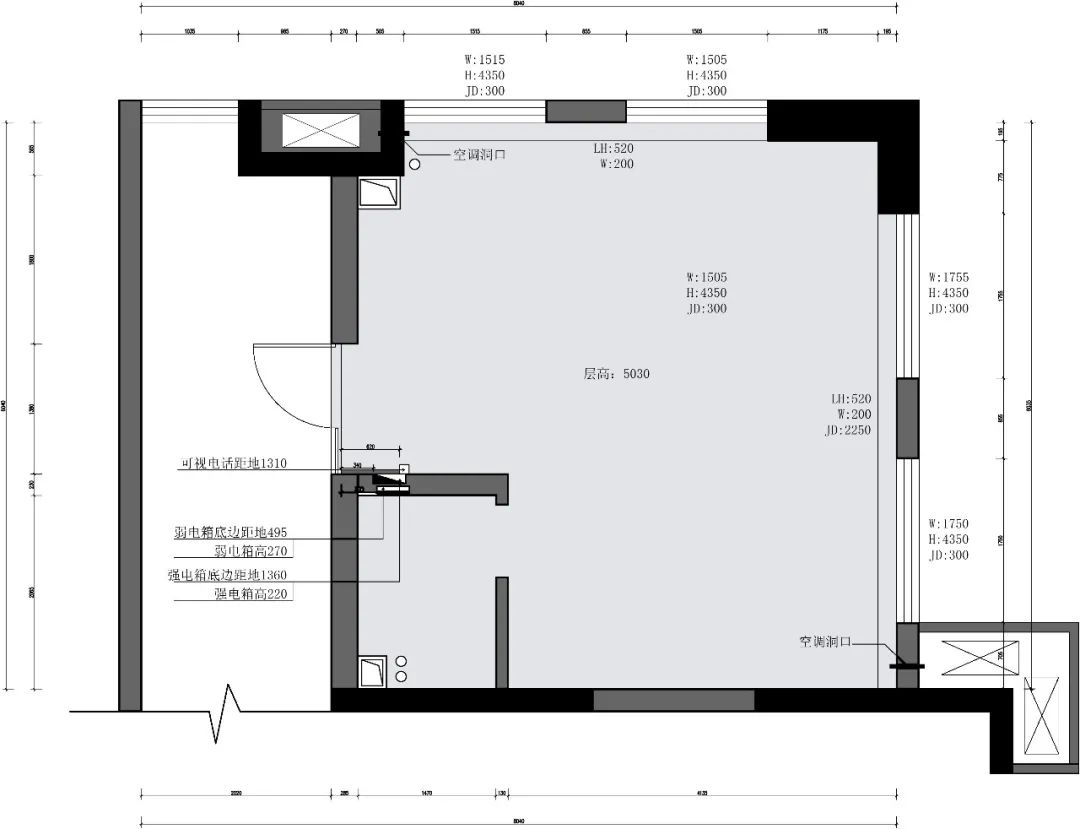 碧桂园·泰富城 57㎡LOFT 全能公寓丨中国武汉丨九为设计研究室-27