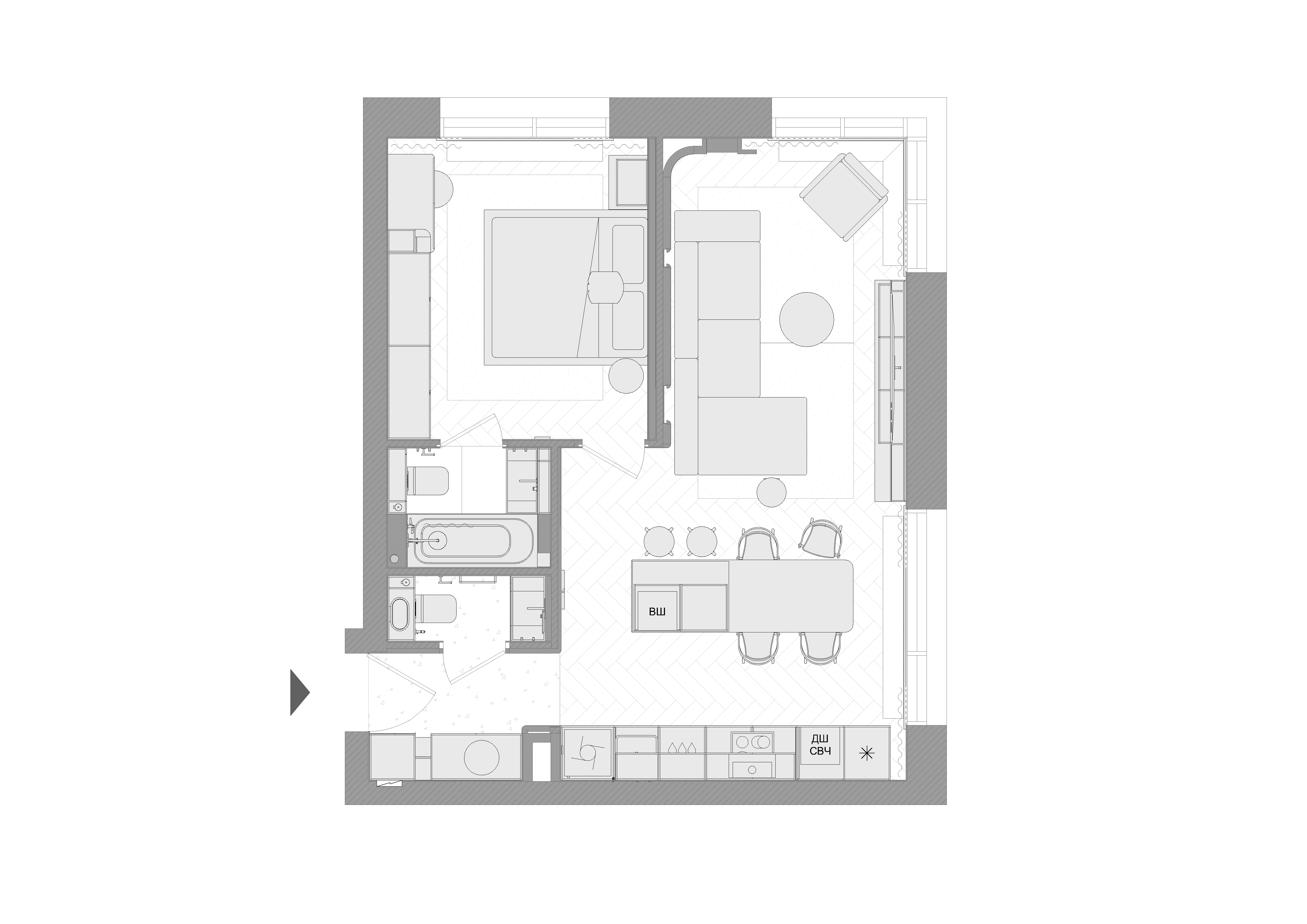 小区：大都会（注：ЖК常见指жилой комплекс即住宅小区，Метрополия音译大都会，这也是较为常见的意译） 丨俄罗斯莫斯科丨Ananev Architects-5