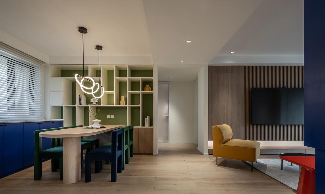 孟菲斯风格三代同堂温馨家居设计-7