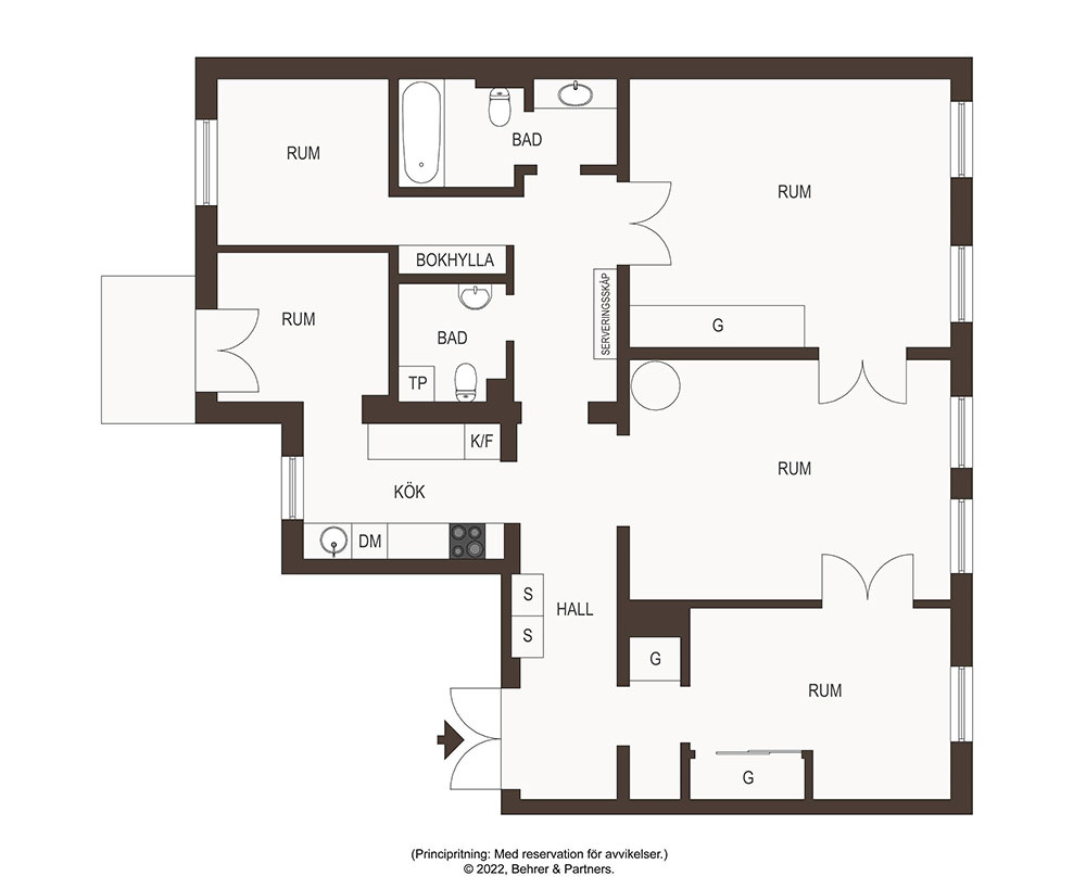 斯德哥尔摩白色优雅公寓-32