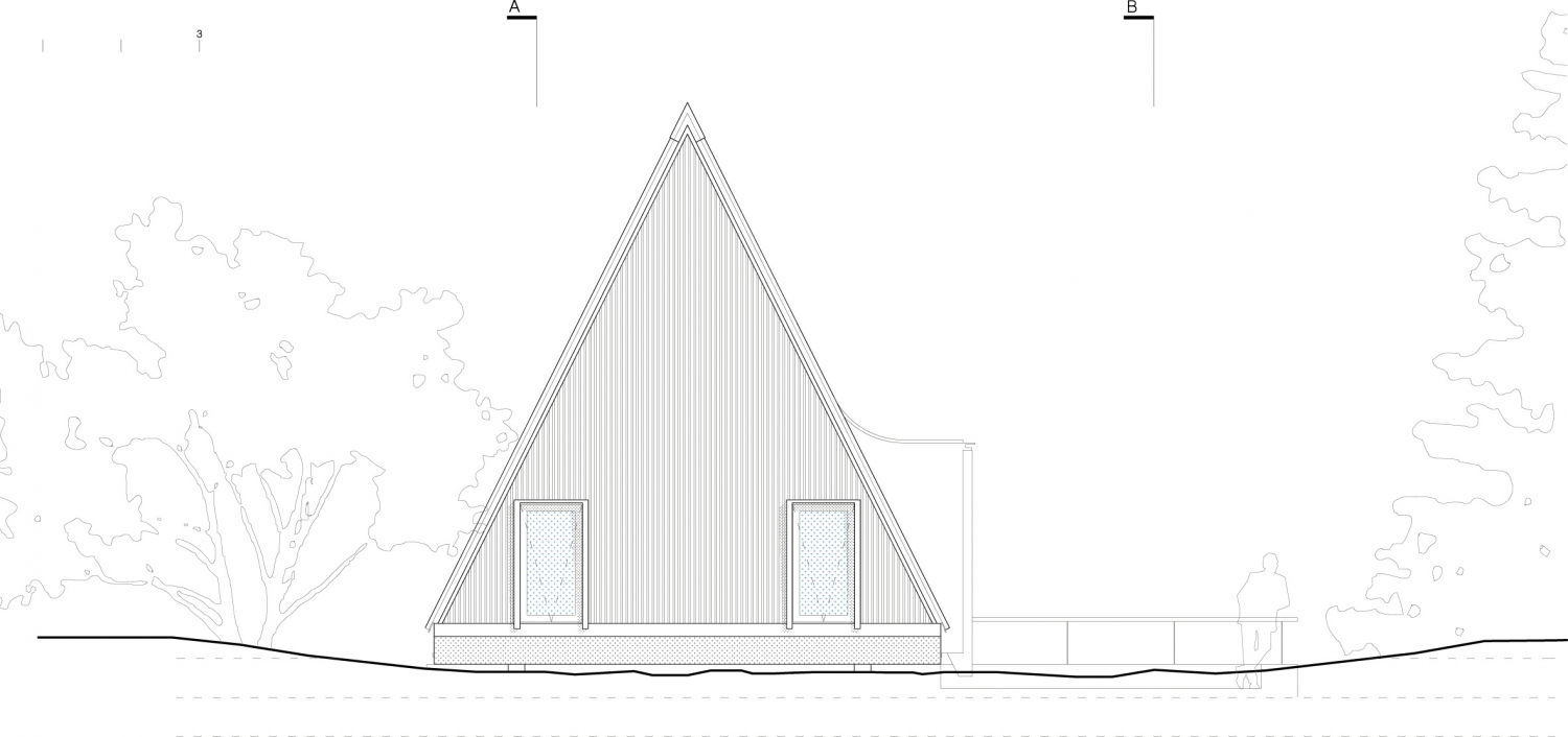 智利 A 字形尖顶别墅 | 山地建筑的简约之美-34