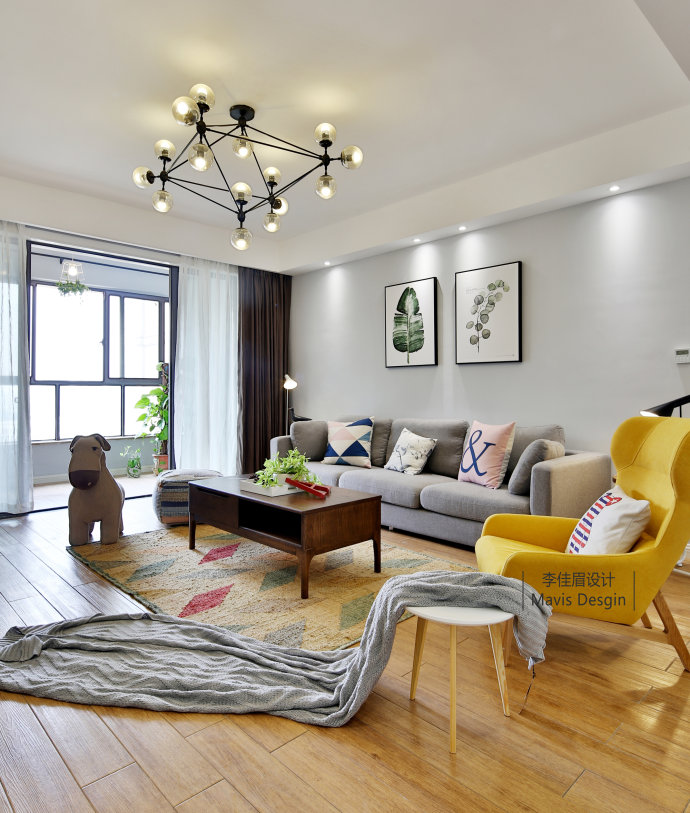 李佳眉设计 | 南昌 140㎡北欧风格住宅，温馨有爱生活空间-8