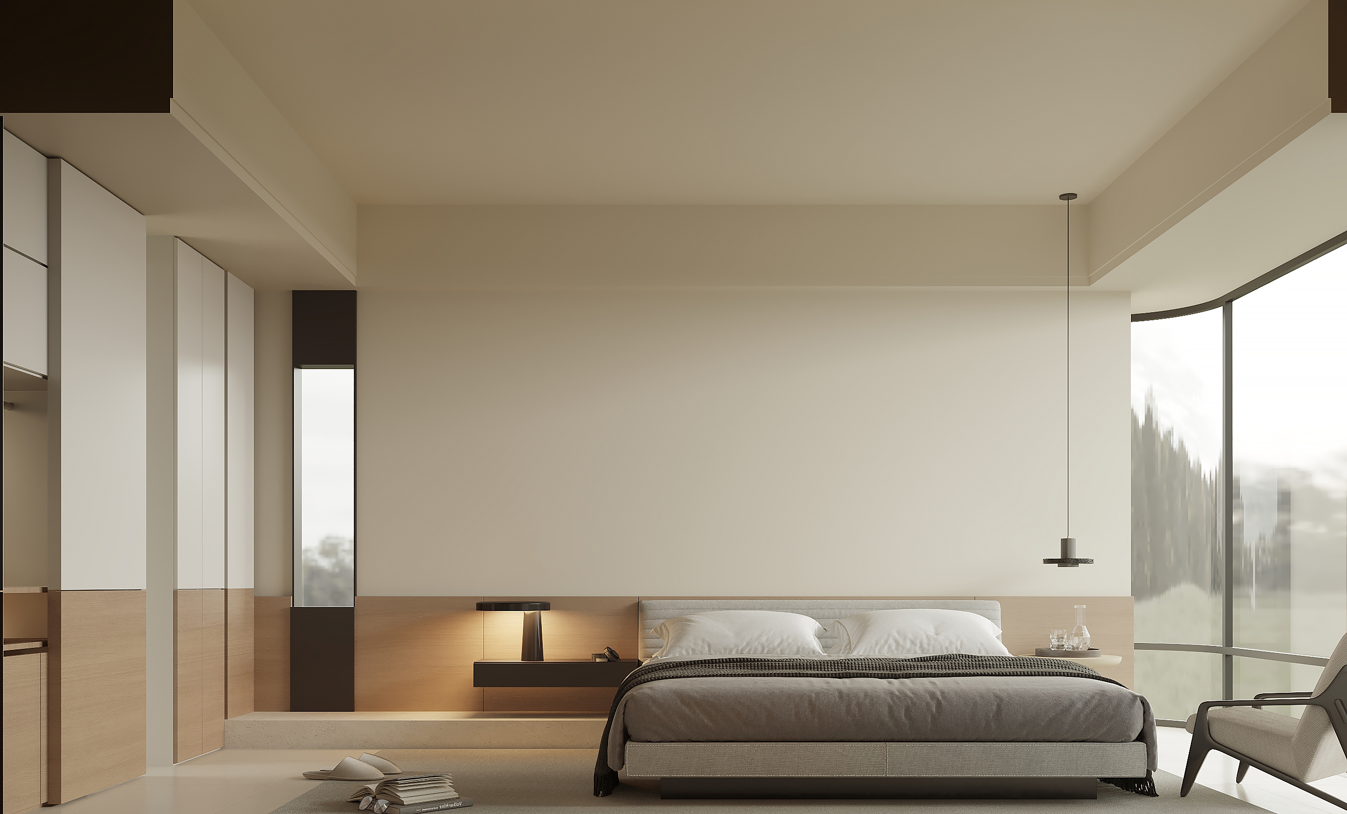 现代奶油风住宅设计-精装房改造项目-11