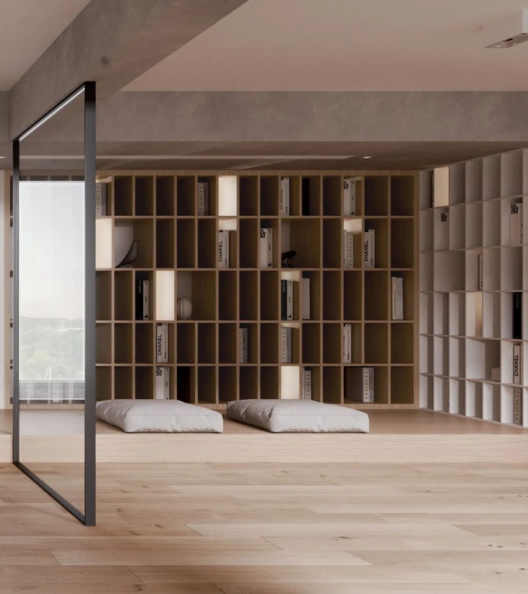 上海融信别墅极致简约设计，裸梁结构强调空间关系-33