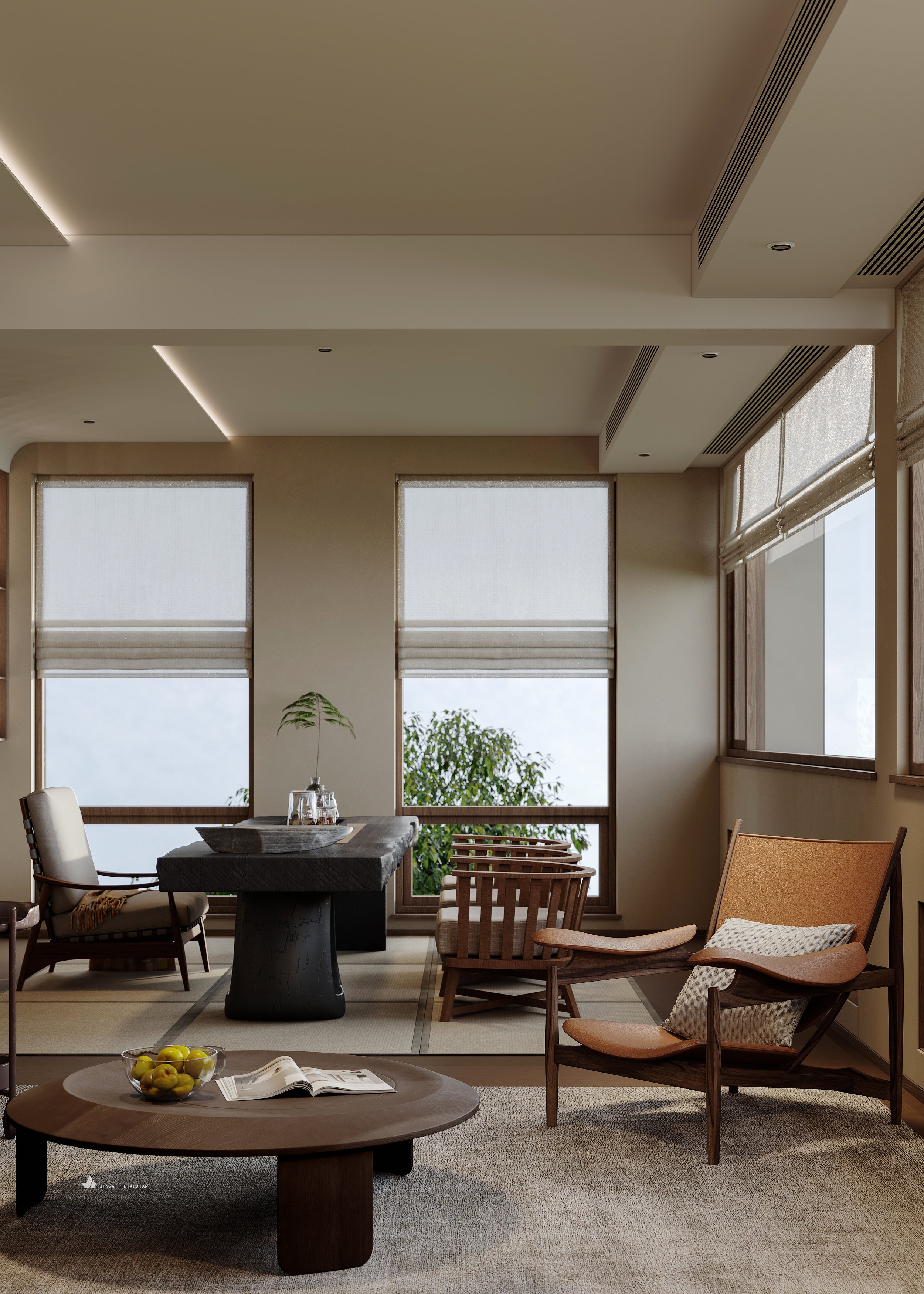 1W 茶室设计 | 简约中式风，演绎现代茶文化-22