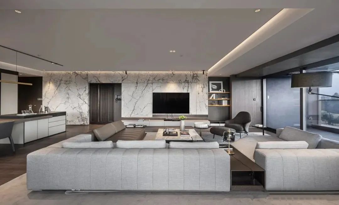 简约之魅·现代高级灰白空间设计-6