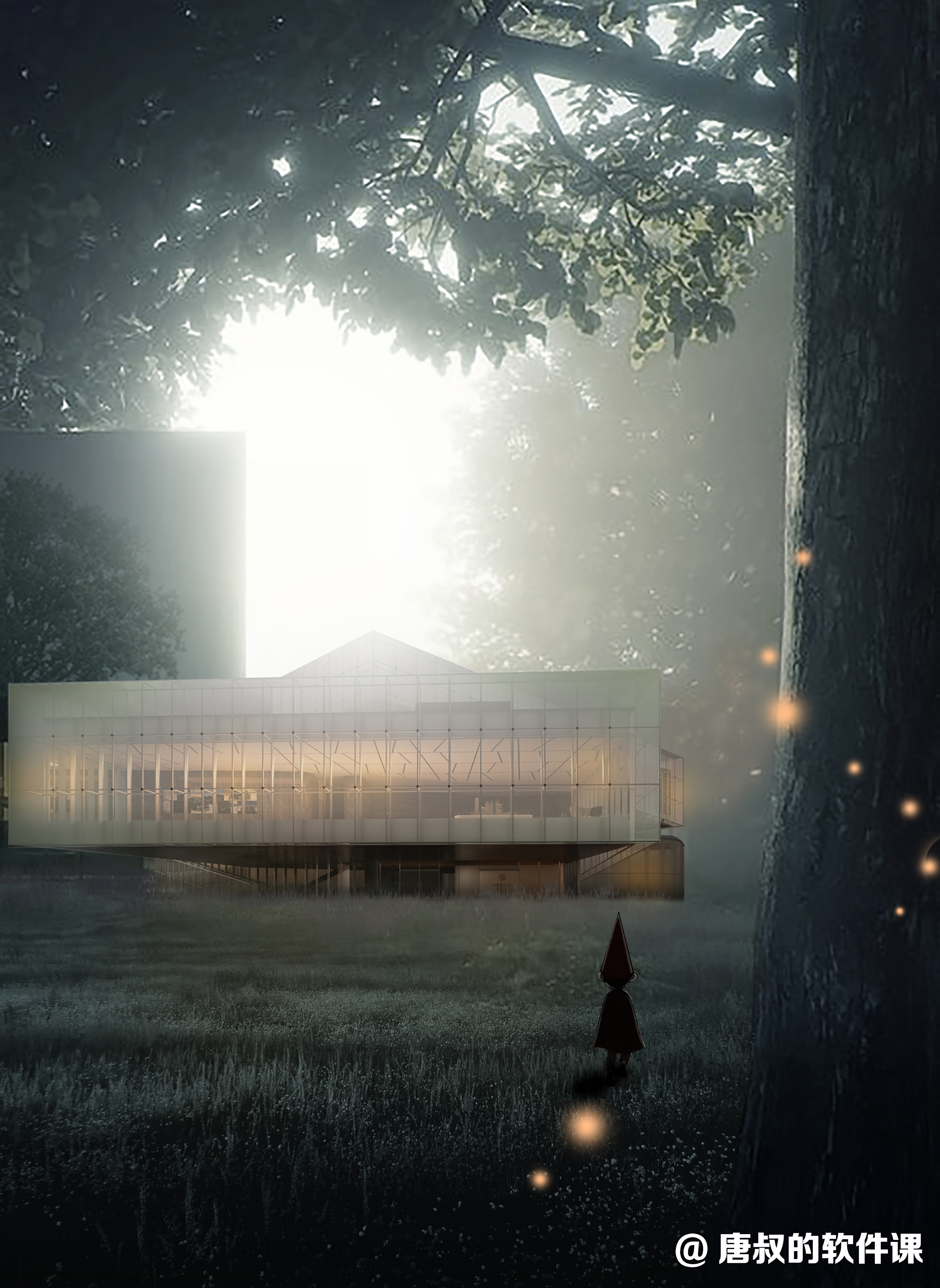 深圳世茂深港国际中心展示馆—写实渲染效果图-2