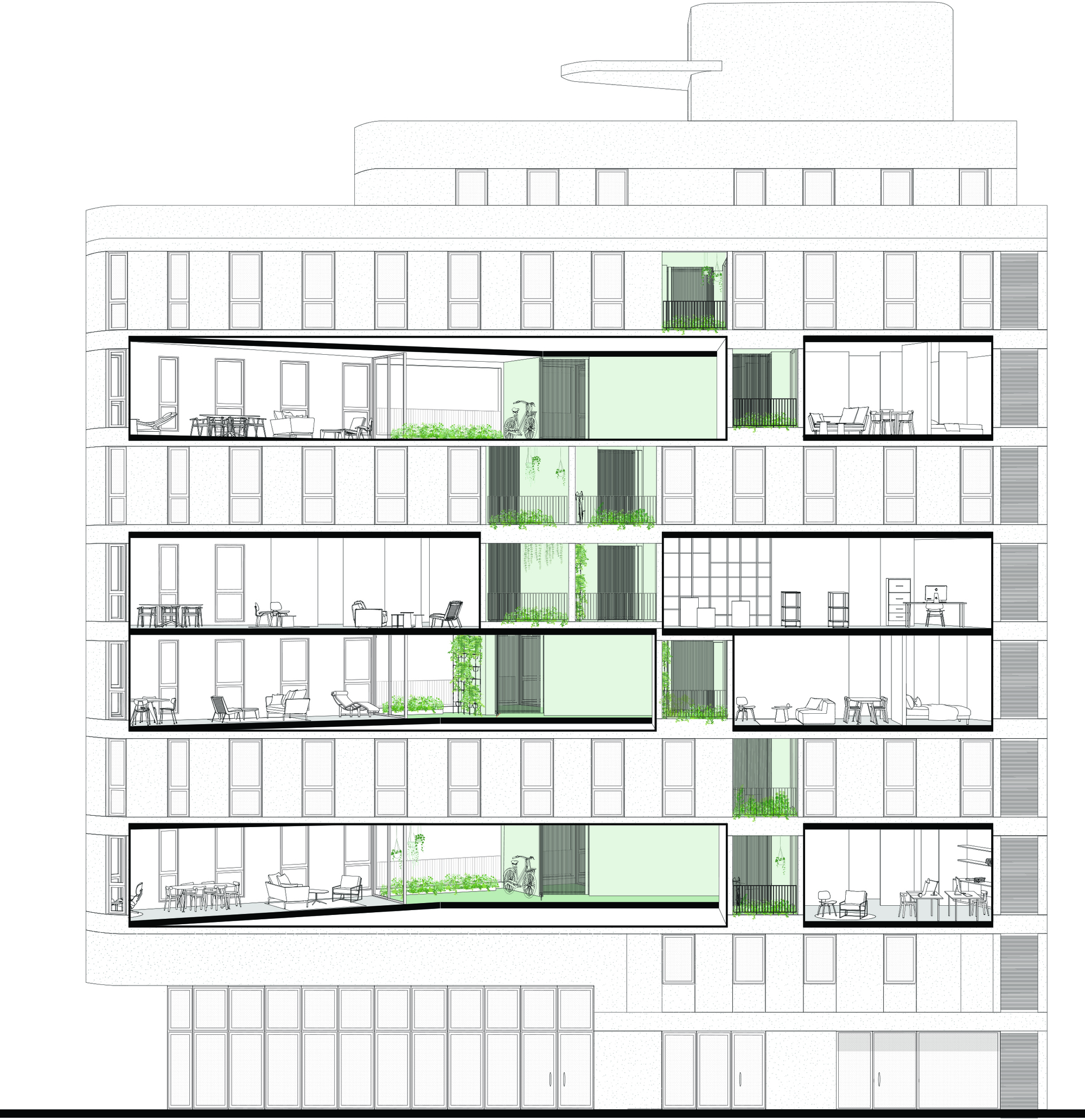 巴尔宾 4289 里奇公寓丨阿根廷布宜诺斯艾利斯丨A3 Luppi Ugalde Winter-19