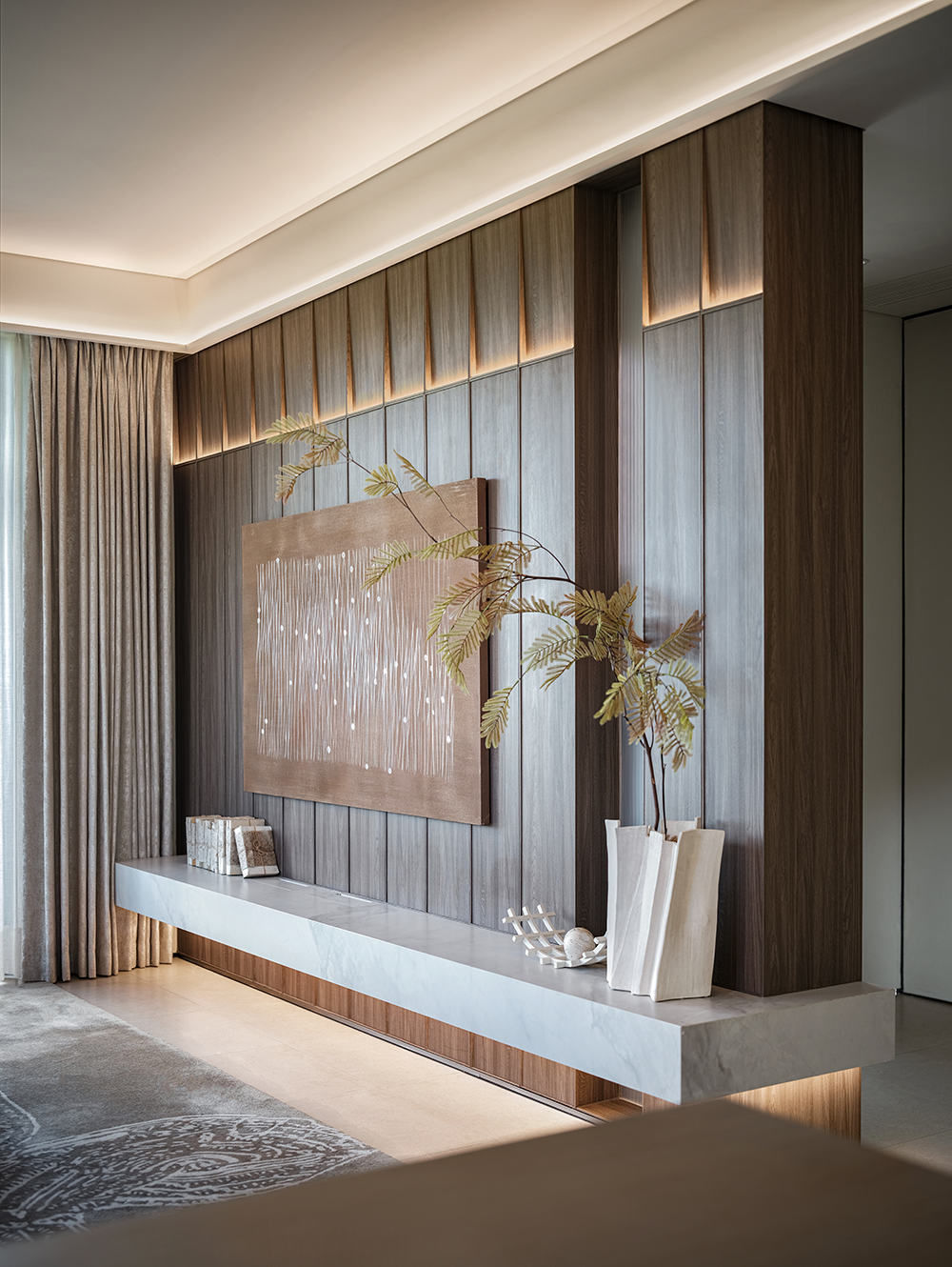 万宁·万华万岭麓湾上叠别墅样板间丨中国万宁丨深圳市盘石室内设计有限公司,万华室内设计中心-8