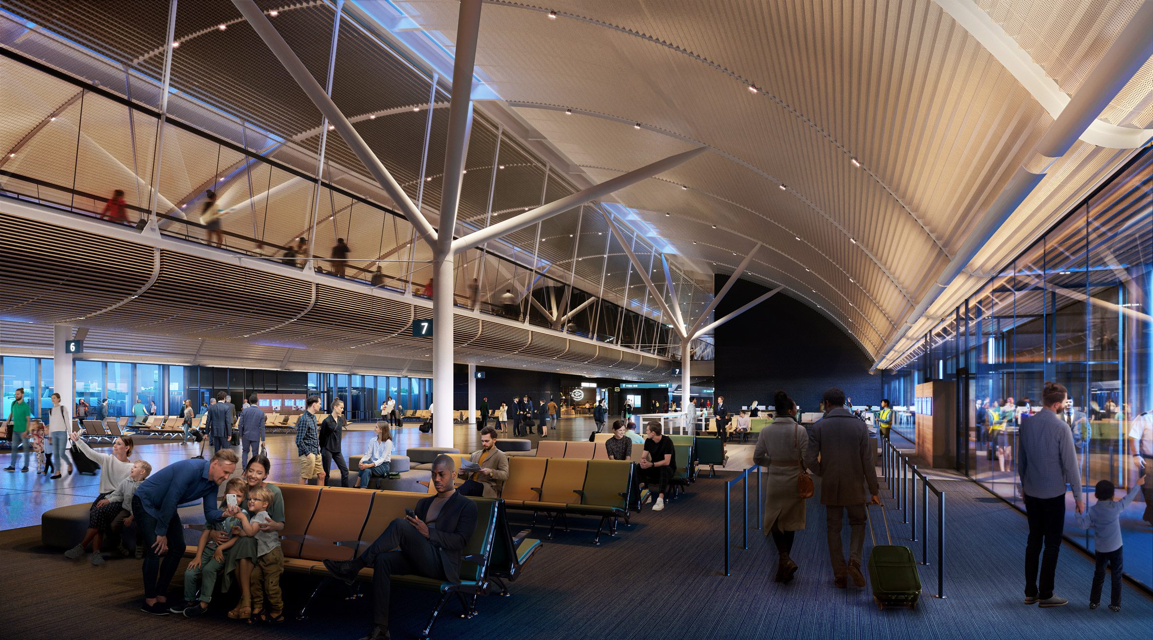 Chicago airport expansion set to have "tree-like structural system"-7