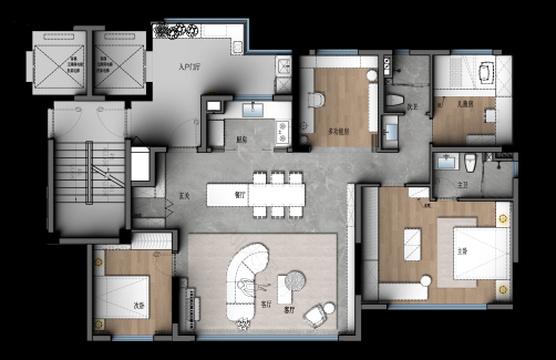 蜜尔设计 · 成都万科· 都会甲第样板间丨中国成都丨深圳市蜜尔室内艺术设计有限公司-133