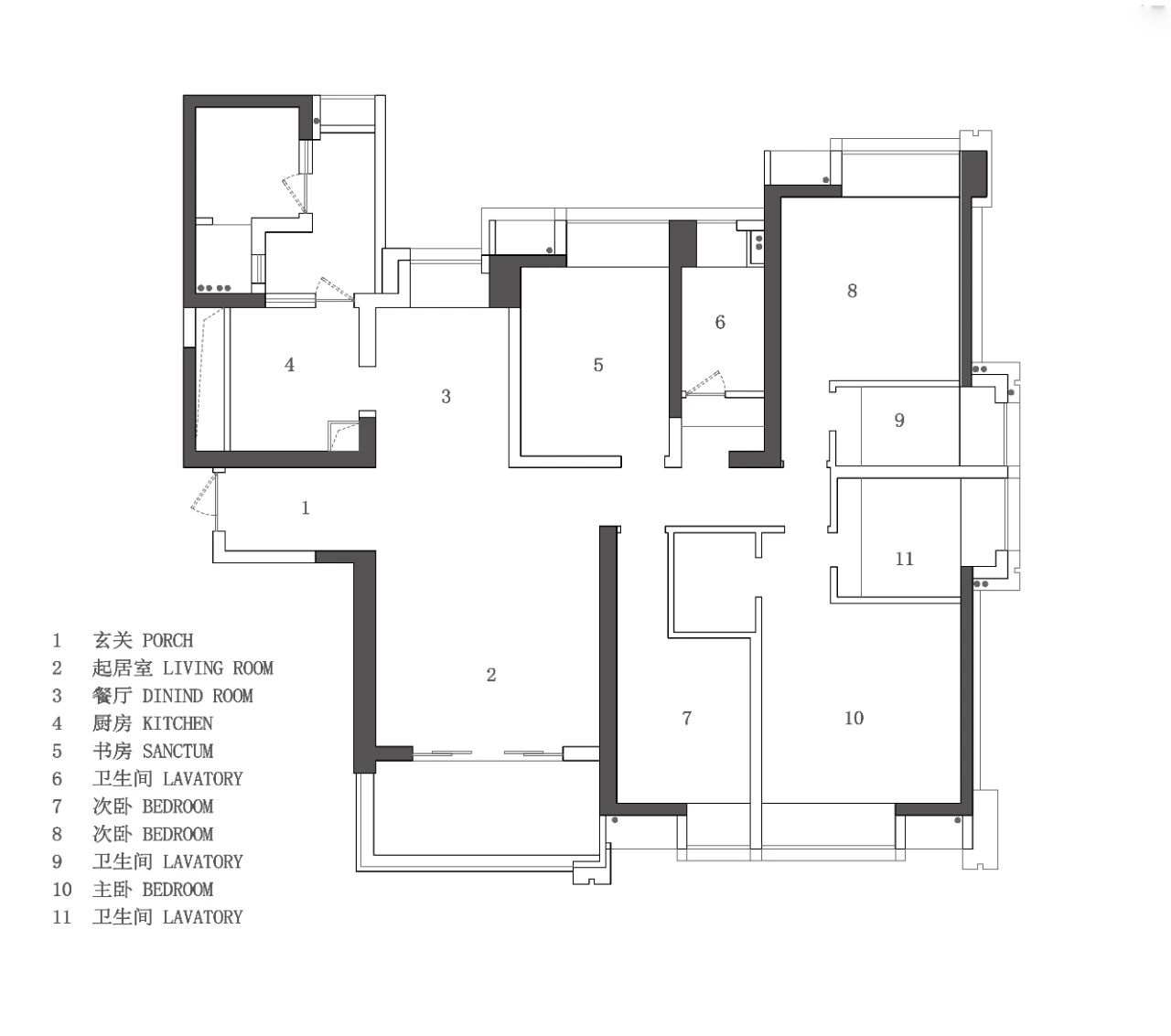 成都200㎡大平层私宅设计丨中国成都丨东己壤设计-24
