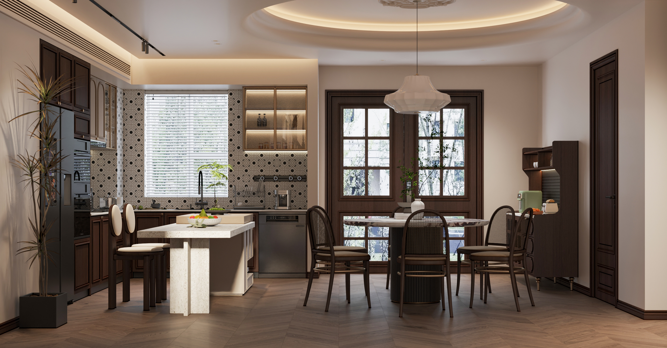 武汉-城投-瀚城璞岸 法式中古风别墅设计-7