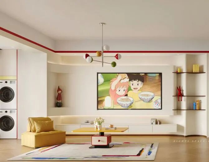 OriginalDesign|作品赏析|留香园126㎡普通户型，装出“宫崎骏动画里的家”，邻居以为进了童话片场…-42