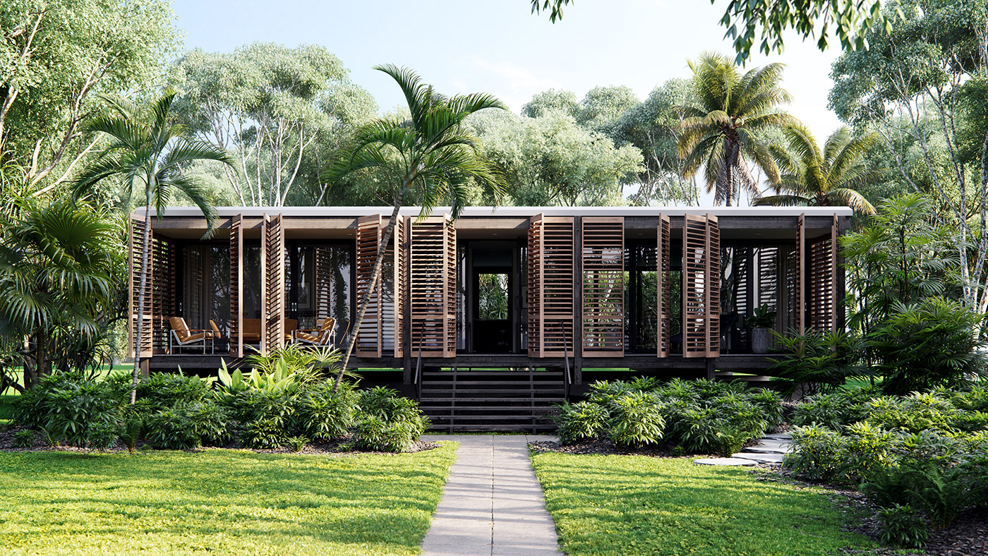 Miami 风情度假屋——Brillhart 建筑事务所的惊艳设计-3