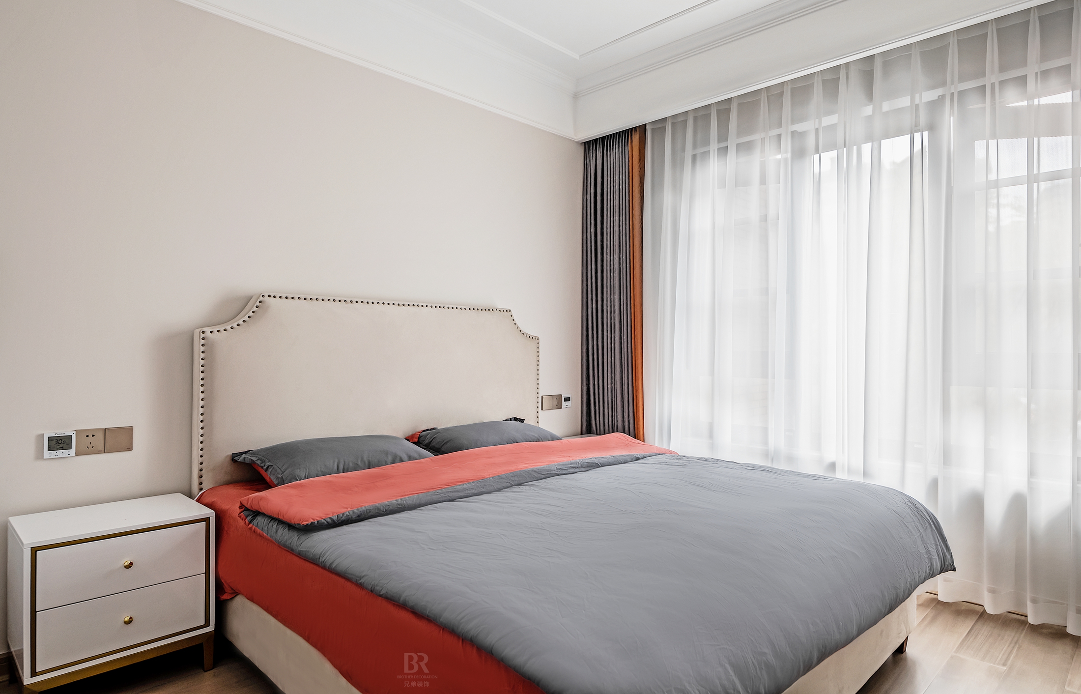 琅樾江山洋房 130㎡美式轻奢风格设计丨重庆兄弟装饰公司-23