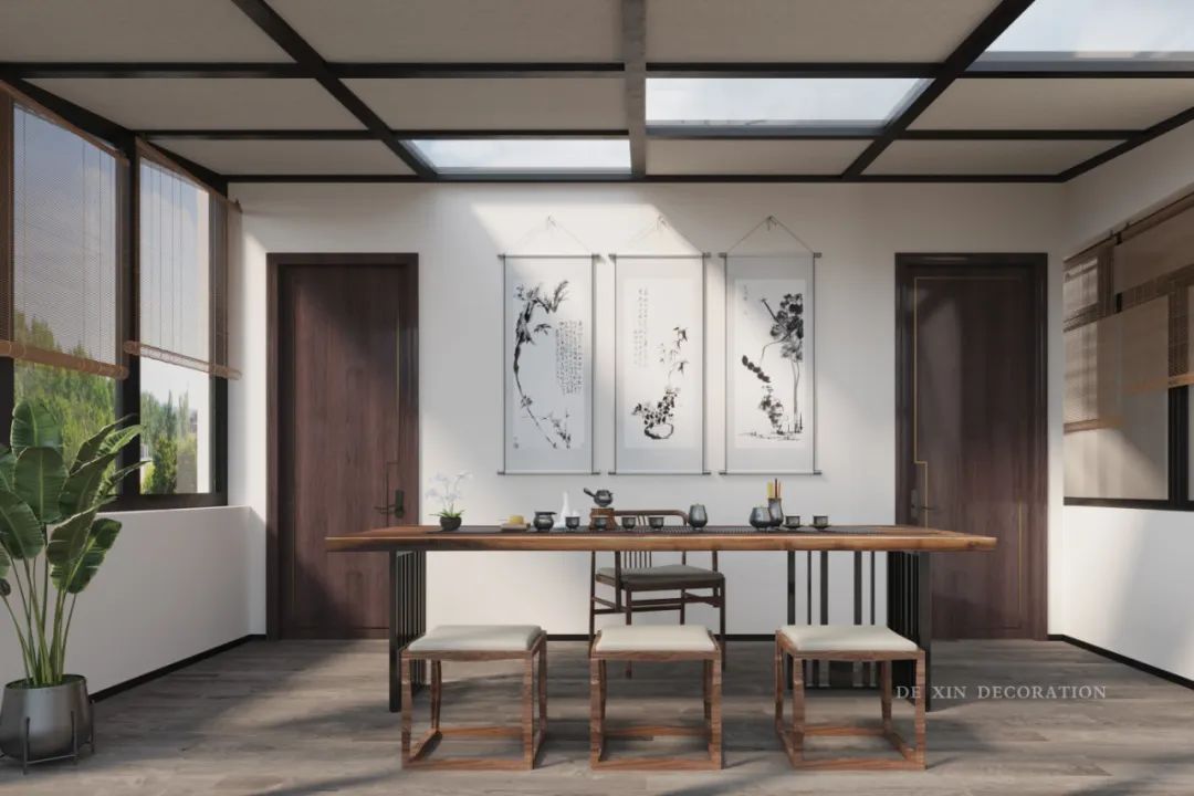 新中式风雅大宅丨中国广州丨德馨装饰-32