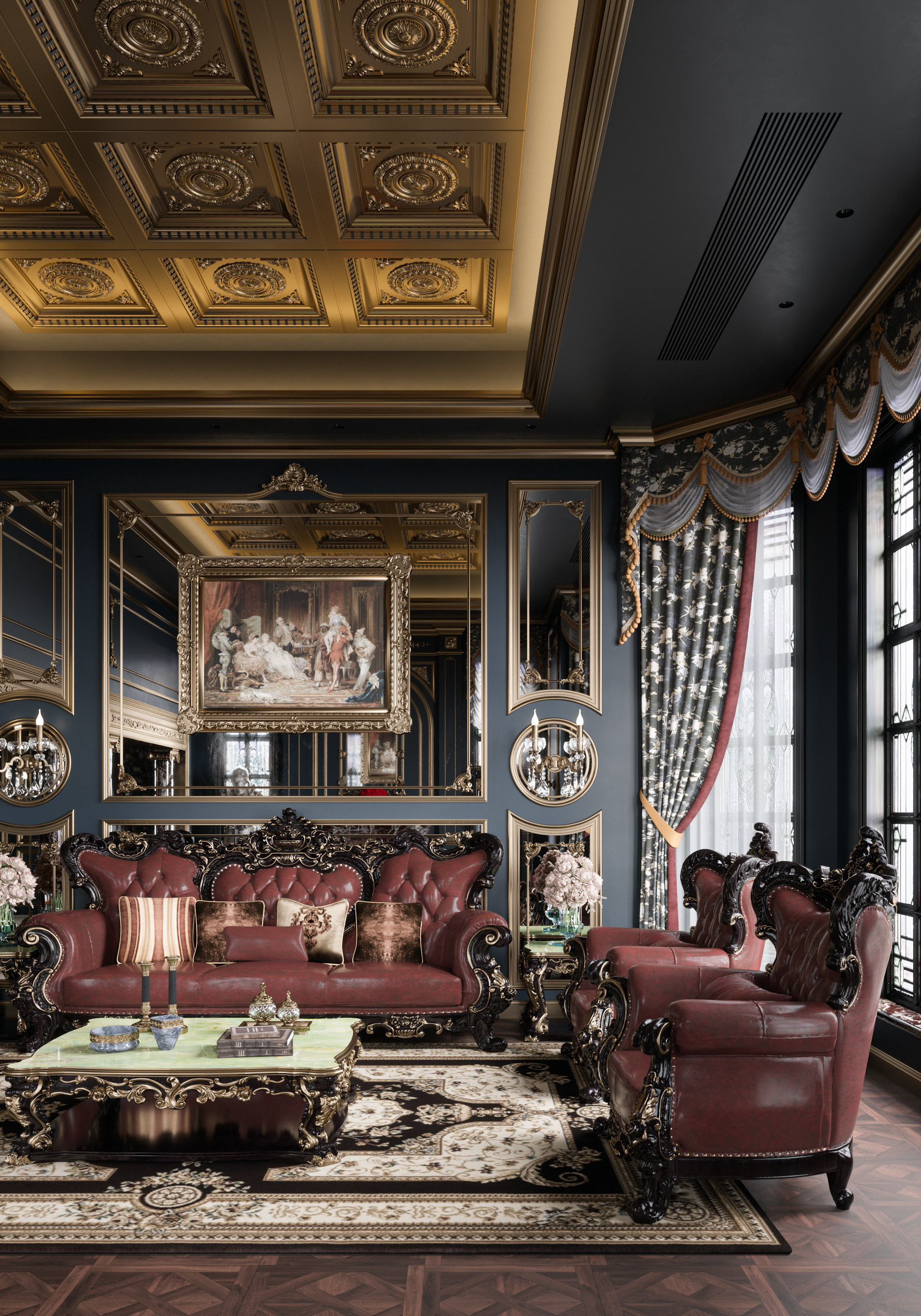 古典法式客厅-9