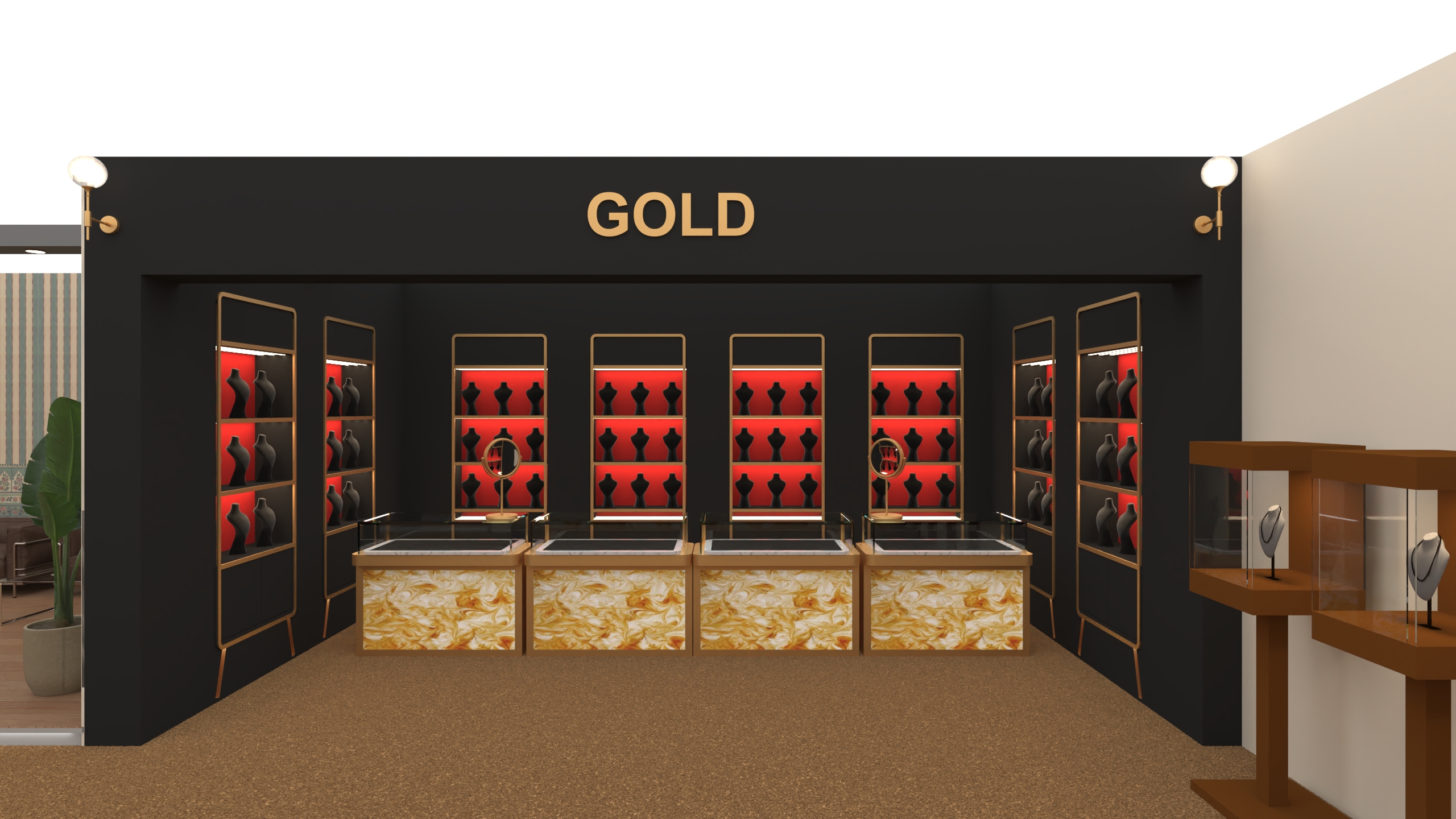 jewellery booth design (9mtr by 12mtr)-5