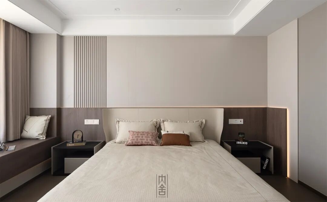 内舍软装丨190㎡意式轻奢，简约奢华持平，彰显内敛的空间气质！-30