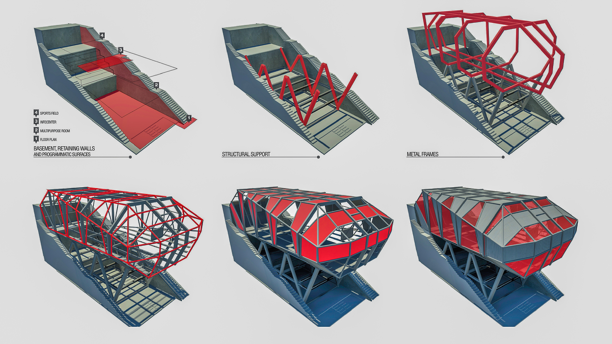 Multiprogram Ship, Vertical System of Sports and Cultural Platforms / Alejandro Haiek / LAB PRO FAB-32