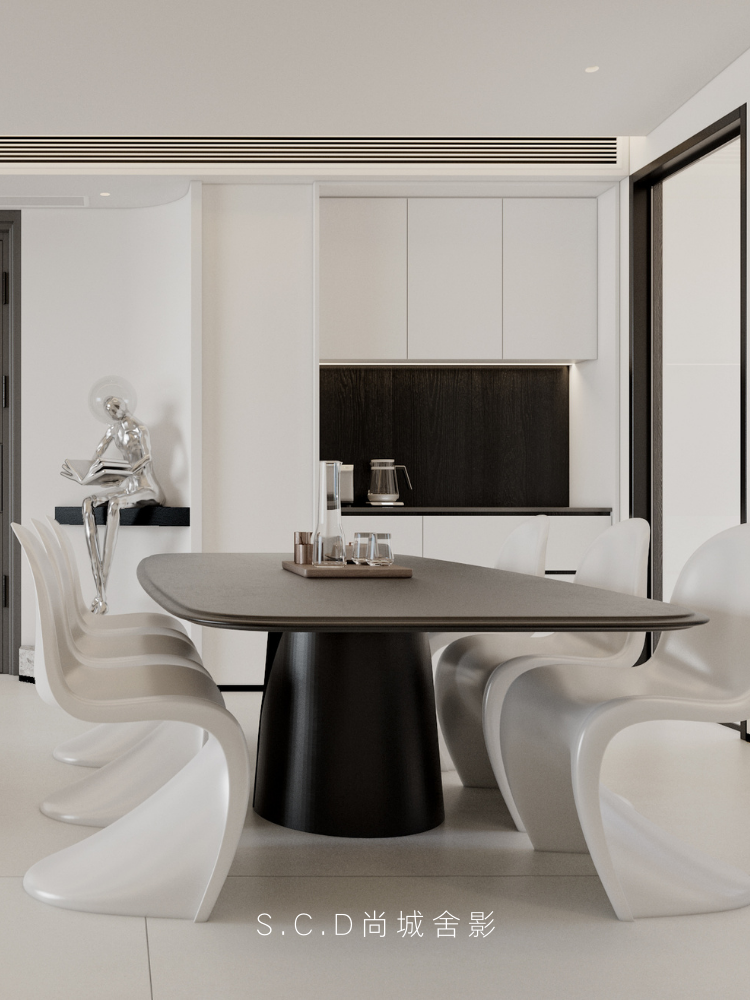 新丰·壹号院 138㎡纯白之家丨尚城舍影建筑装饰设计-35