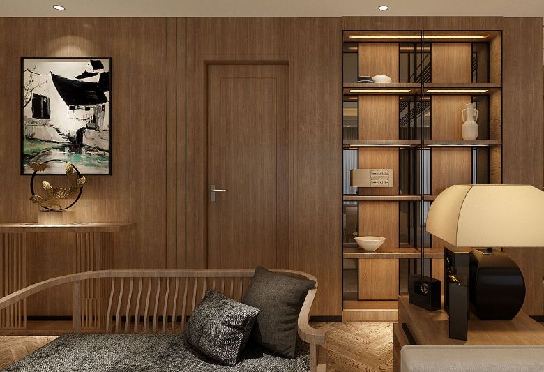 悦江国际 230㎡新中式雅居,演绎东方美学与当代生活-40