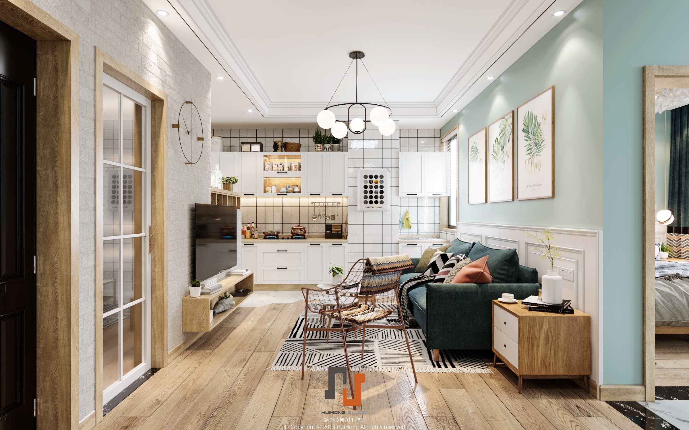 北欧现代简约风格样板间，Corona 打造自然宜居空间-6