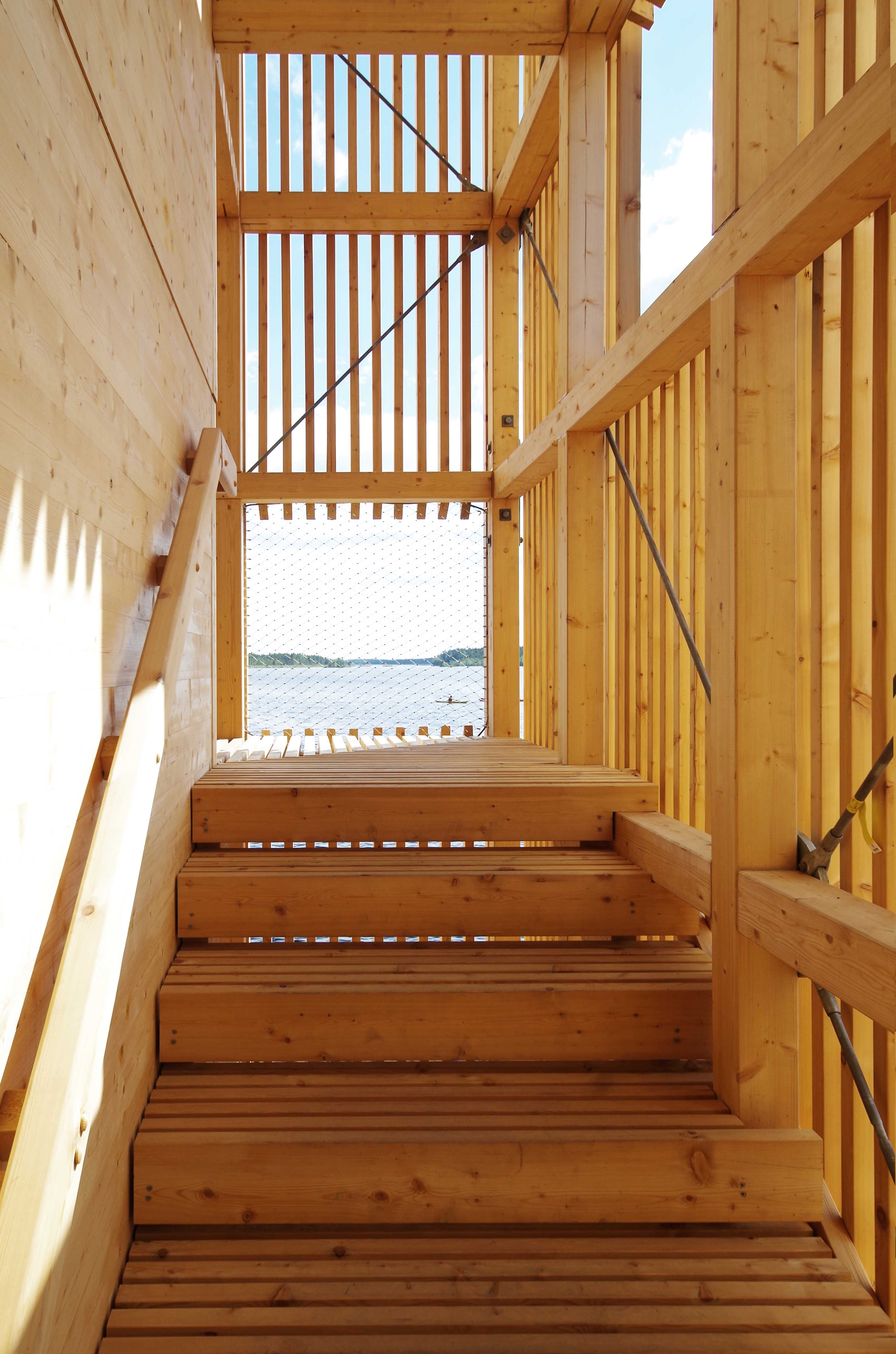 芬兰 Sein joki 市潜望镜塔——木构观景新地标-25