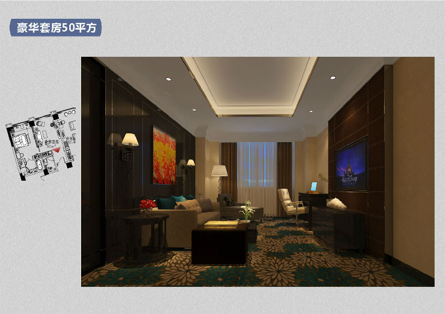 上海博仁设计精品酒店装饰装修效果图施工图设计-22