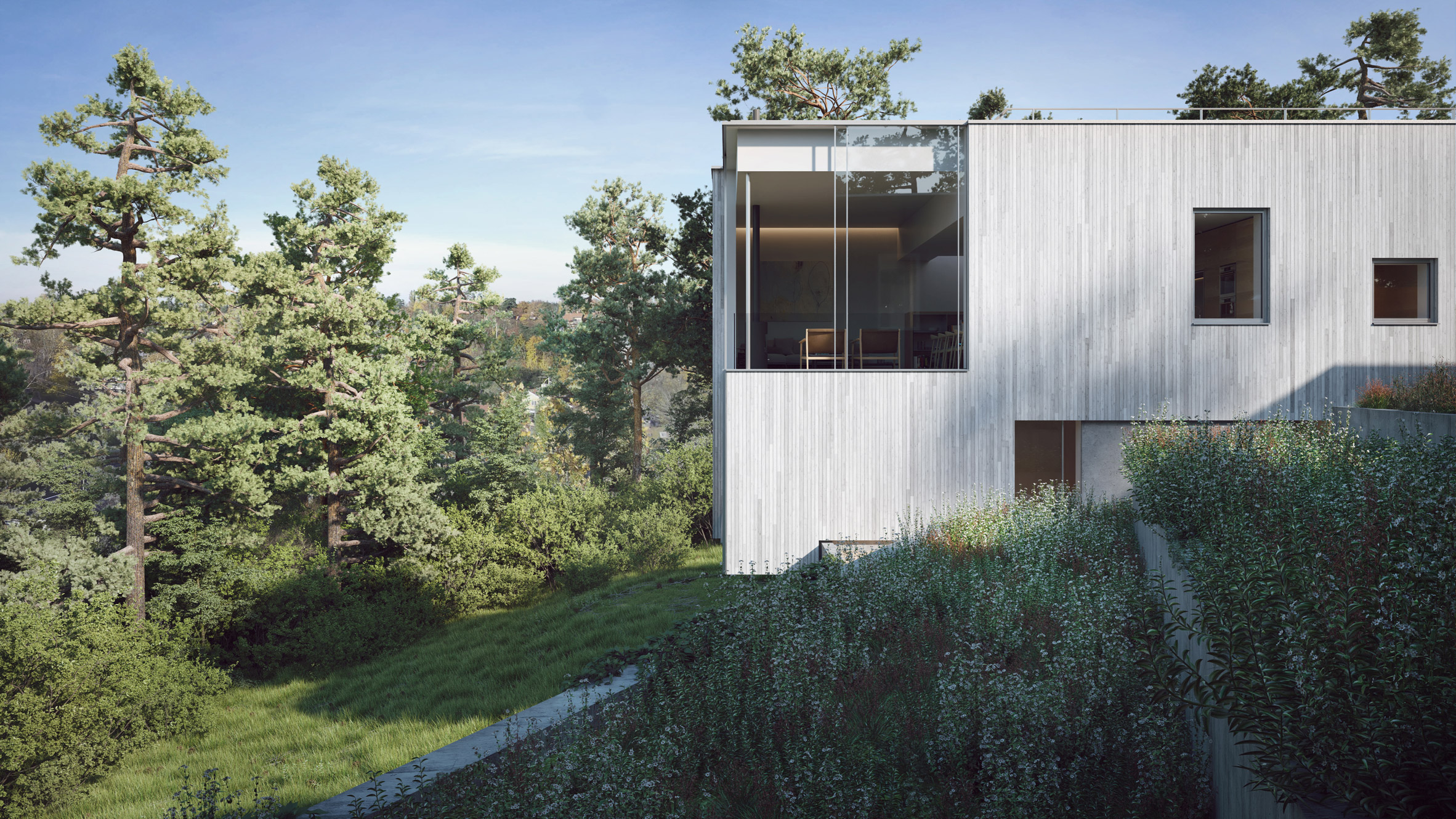 Ström Architects reveals hyper-realistic renderings for pair of Swedish island villas-9
