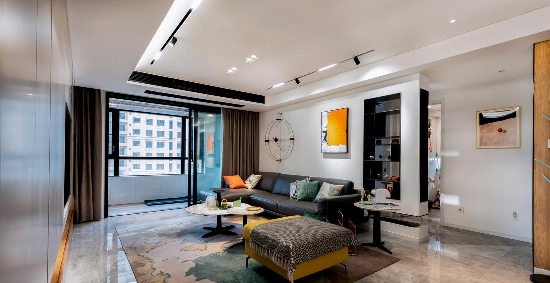 现代简约大平层，亲子共享空间设计-6