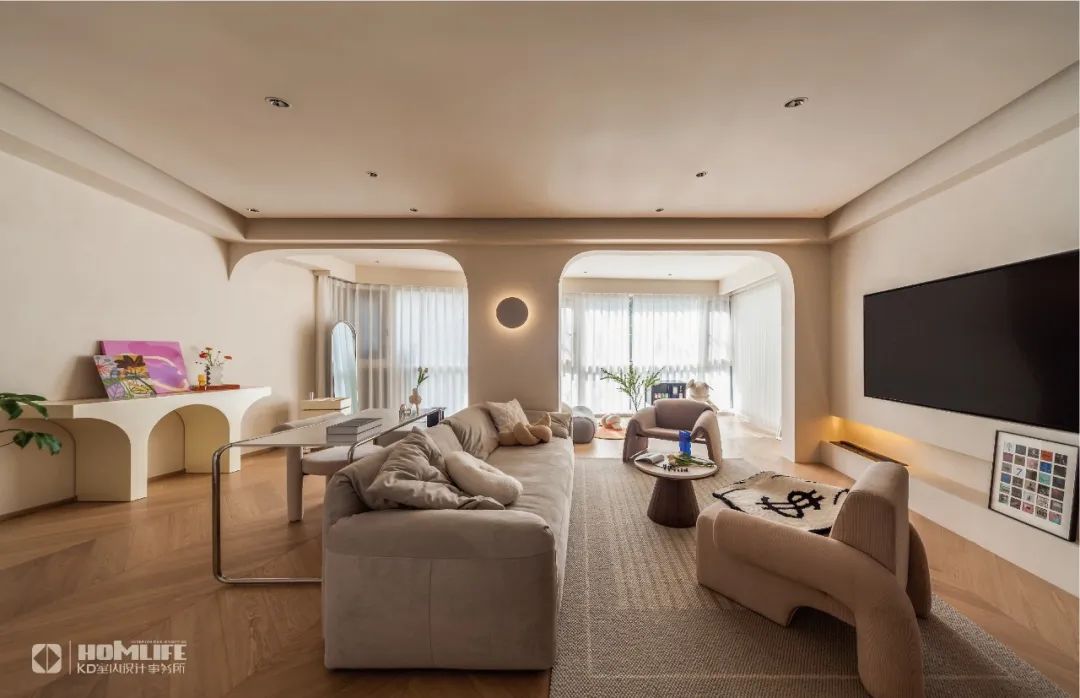 雅居乐国际花园150㎡彩色的夏日多巴胺丨中国重庆丨KD室内设计事务所-0